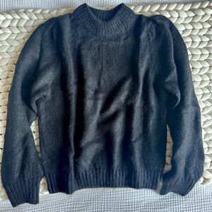 & Other Stories Black Alpaca Sweater